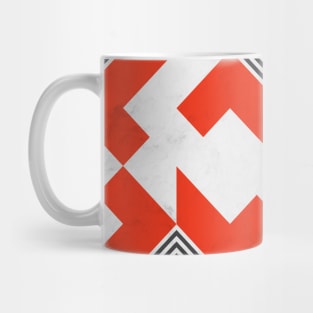 Marble Red Blocks Mug